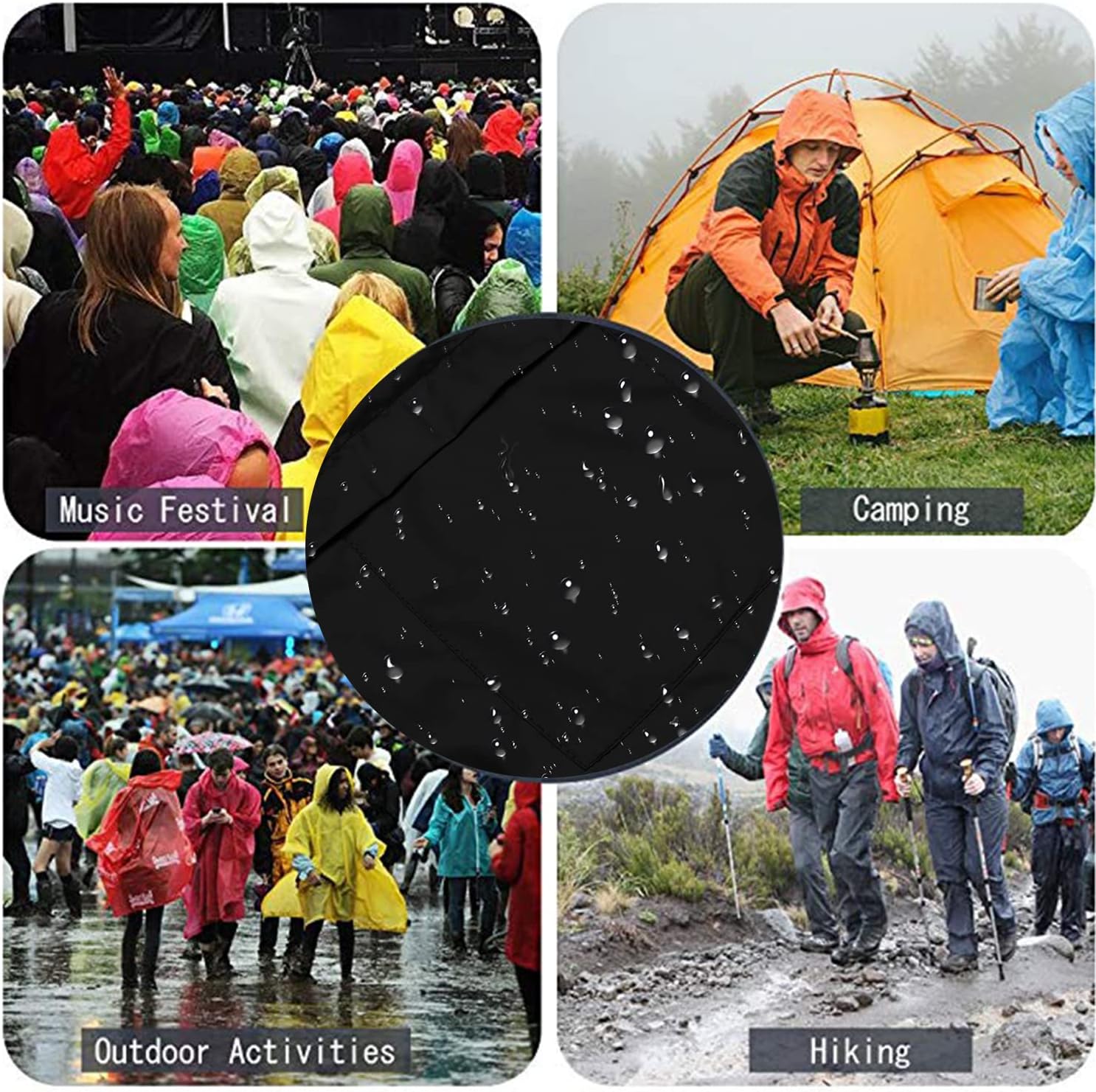 Women's Raincoats Lightweight Waterproof Rain Jackets - Image 5